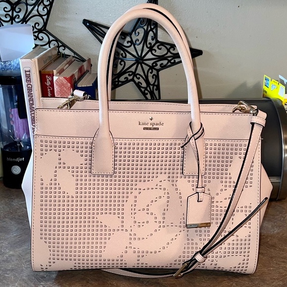 Kate Spade Cameron Street Perforated Candace Satchel Crossbody Dolce - Picture 7 of 10